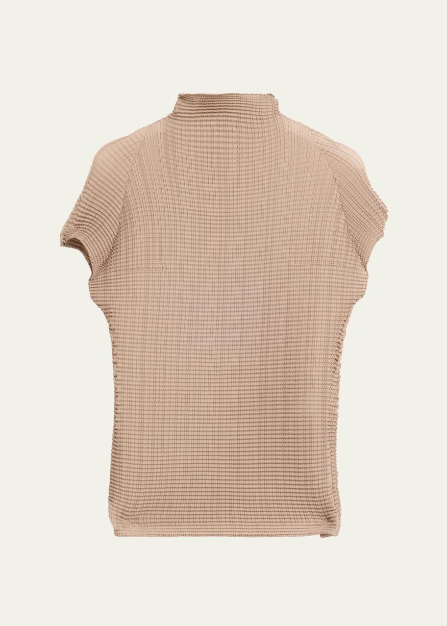 Issey Miyake Wooly Pleats Mock-Neck Top - Bergdorf Goodman