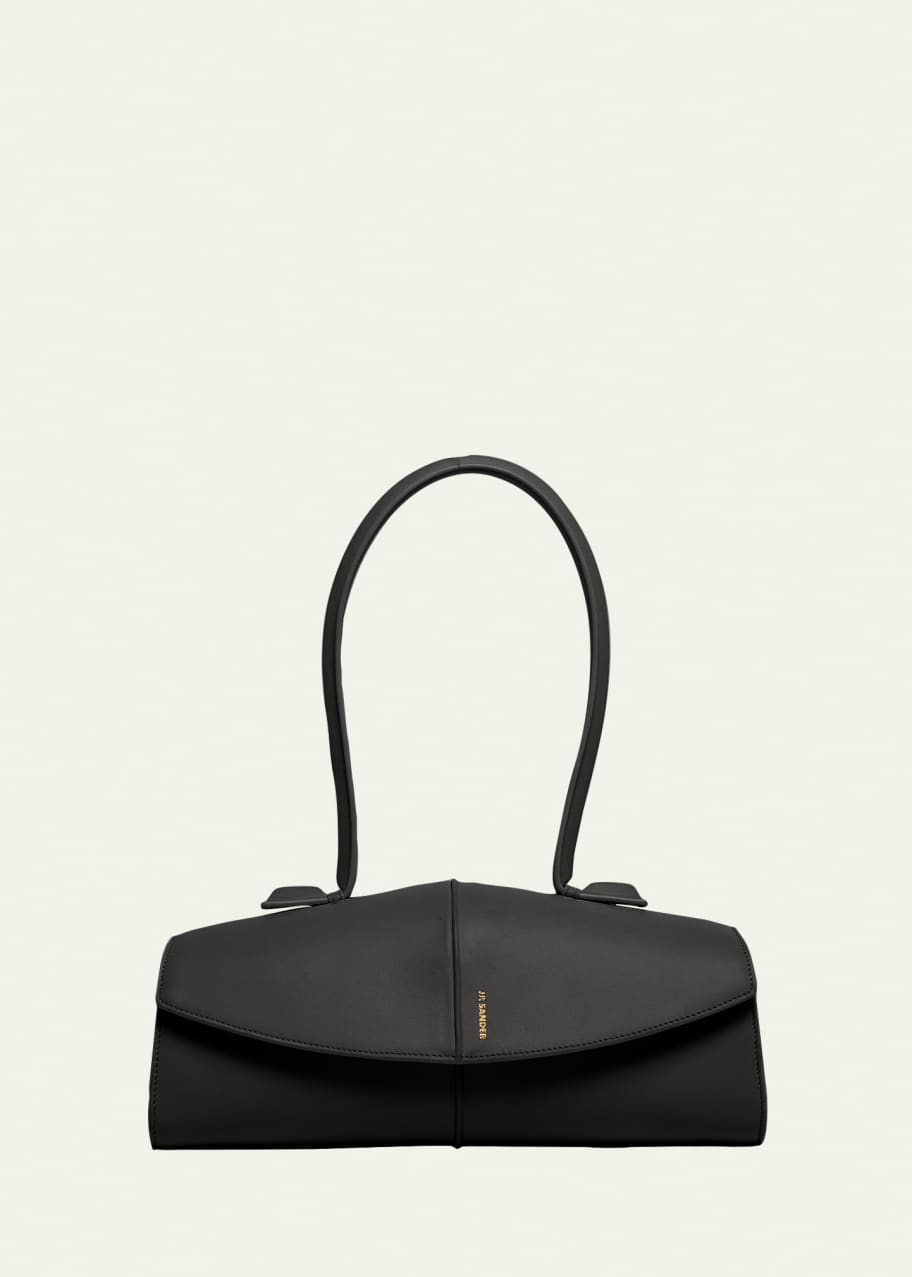 Jil Sander Linea Angular Leather Shoulder Bag - Bergdorf Goodman