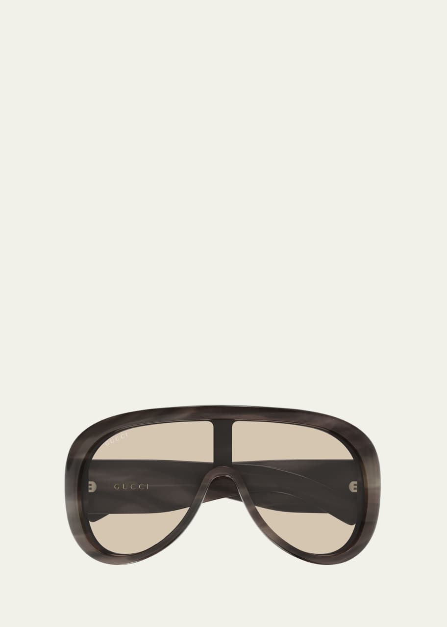 Gucci 99mm Acetate Rectangular Sunglasses - Bergdorf Goodman
