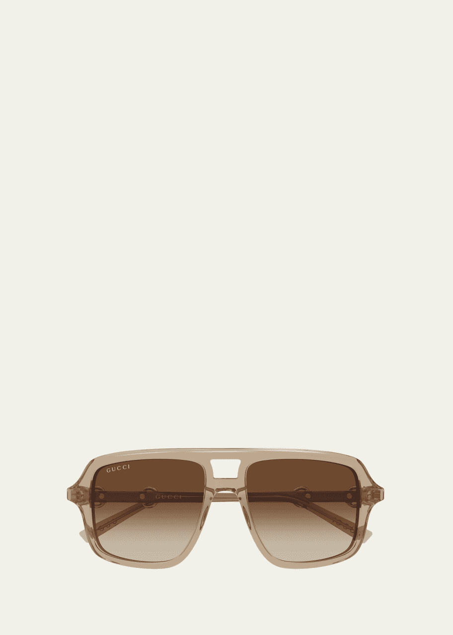 Gucci Horsebit 55mm Navigator Sunglasses - Bergdorf Goodman