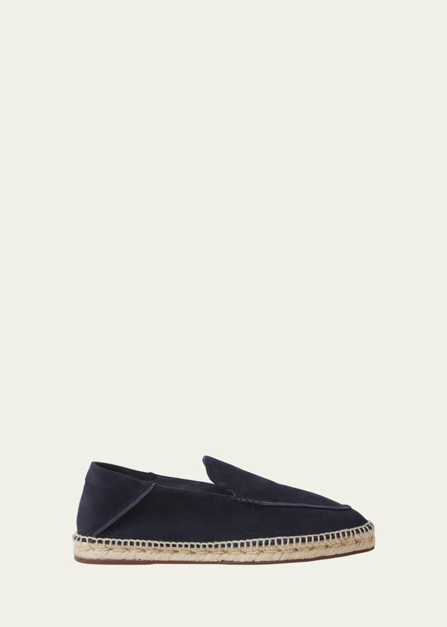 Loro Piana Men's Seaside Walk Suede Espadrilles - Bergdorf Goodman