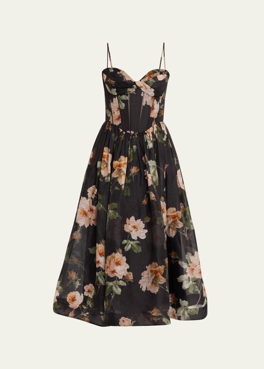 Zimmermann Luna Corset Midi Dress