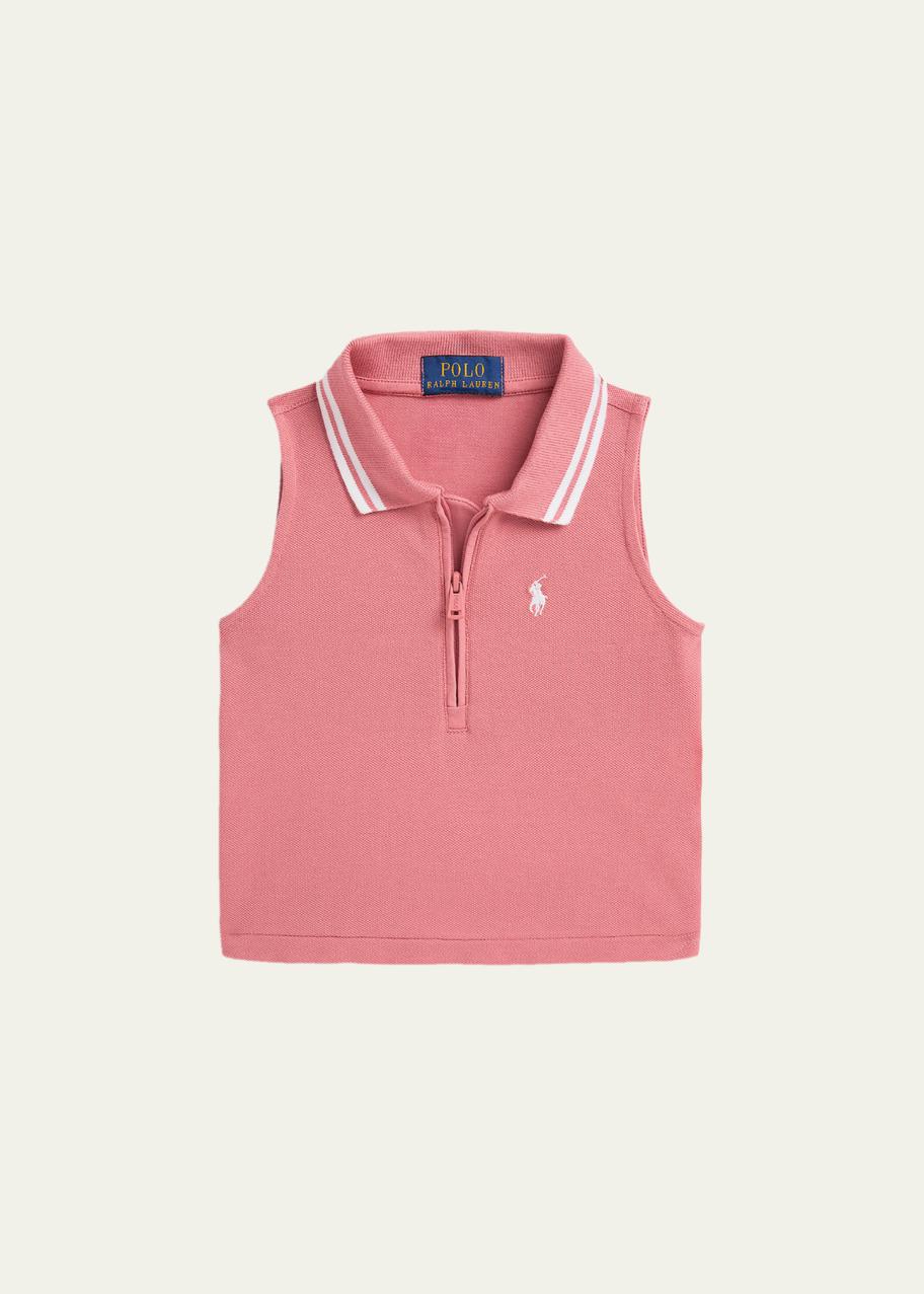 Polo Ralph Lauren Little Girl's & Girl's Stretch Mesh Half-Zip