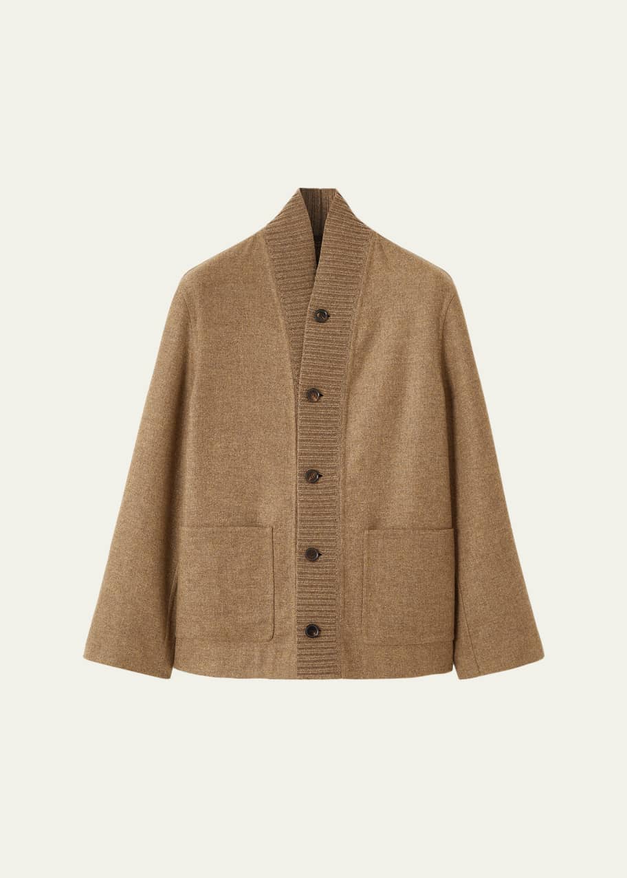 Loro Piana Men's Hayle Blouson Cardigan Sweater - Bergdorf Goodman
