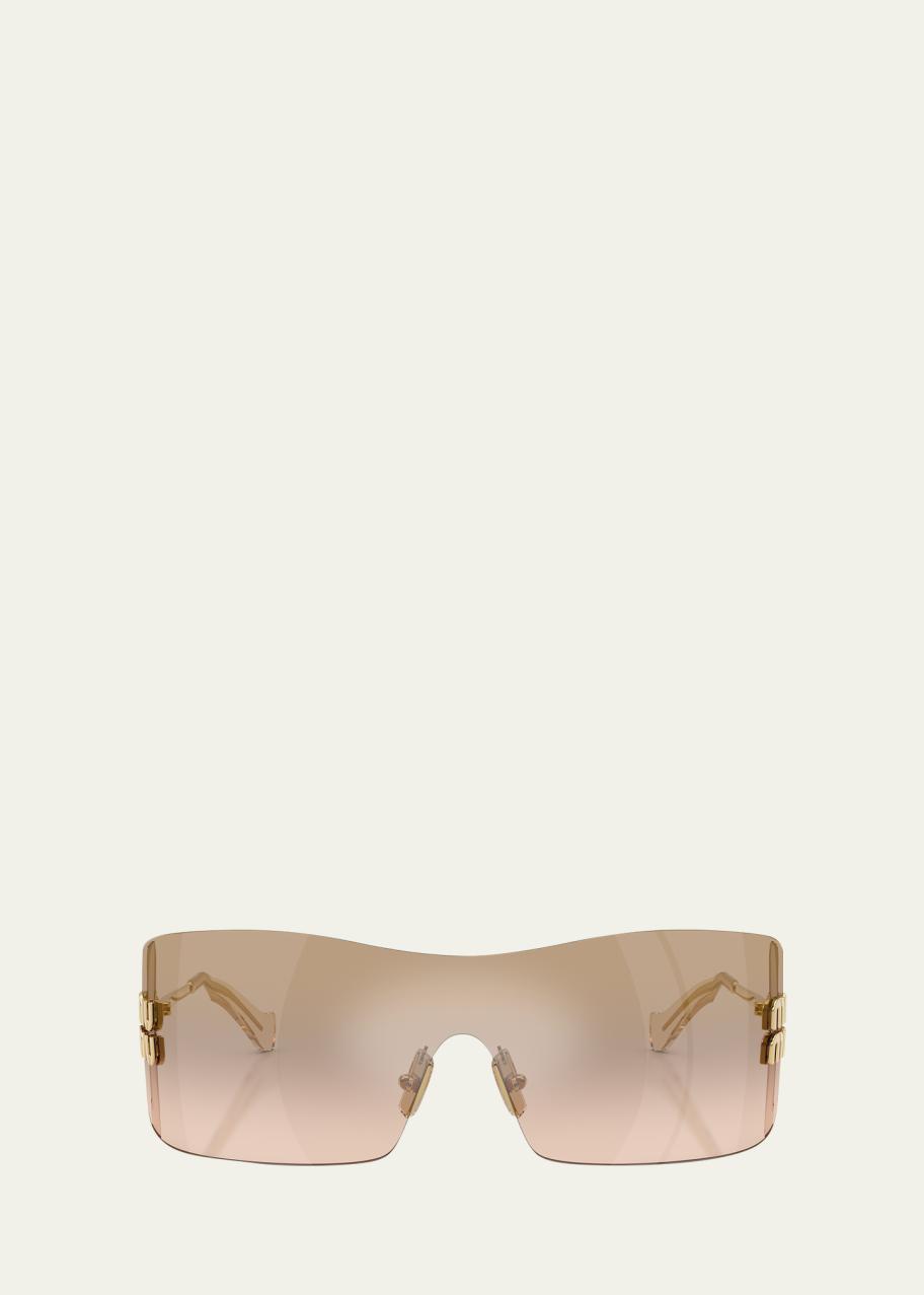 Miu Miu 144MM Shield Sunglasses - Bergdorf Goodman