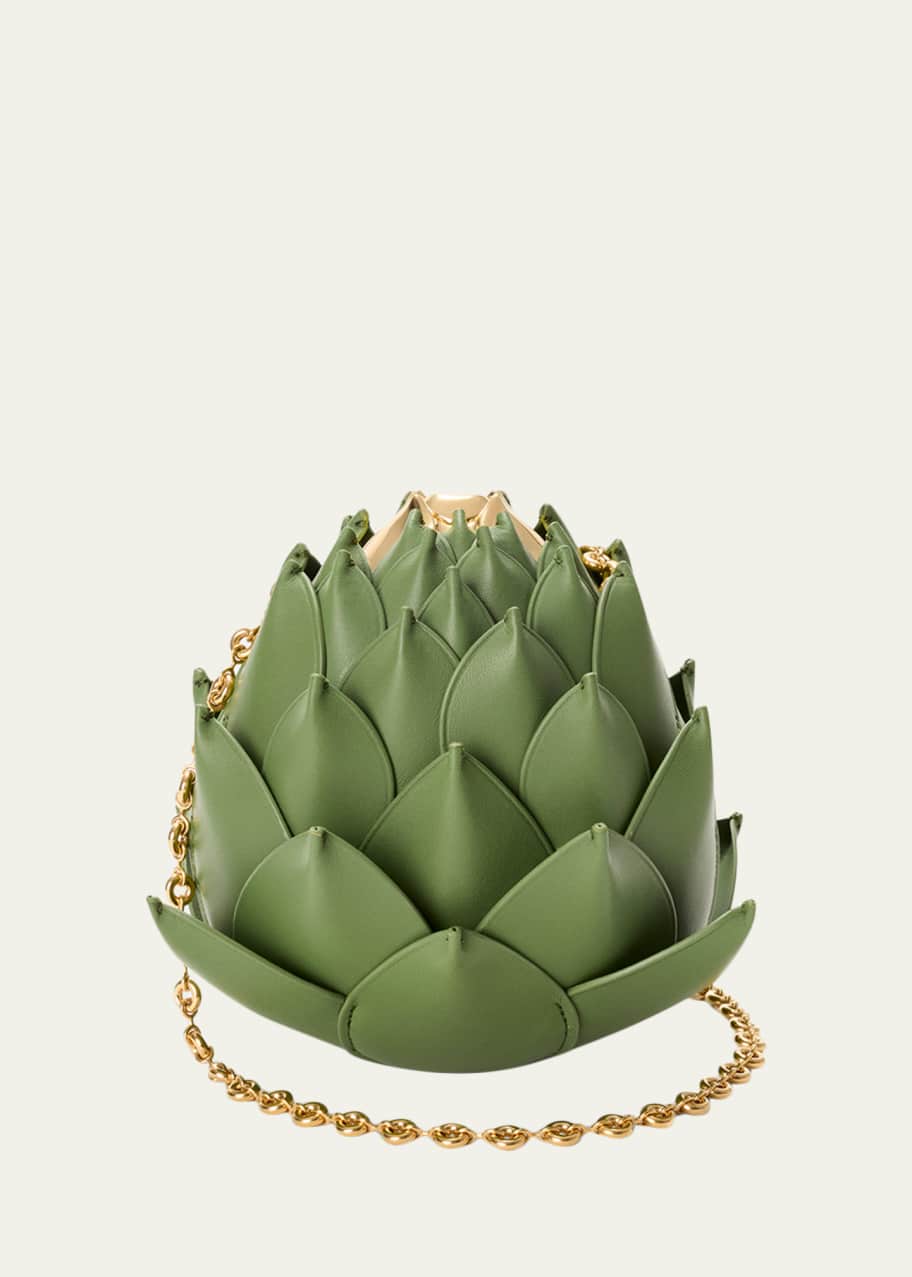 Loewe x Paula's Ibiza Leather Artichoke Clutch Bag - Bergdorf Goodman