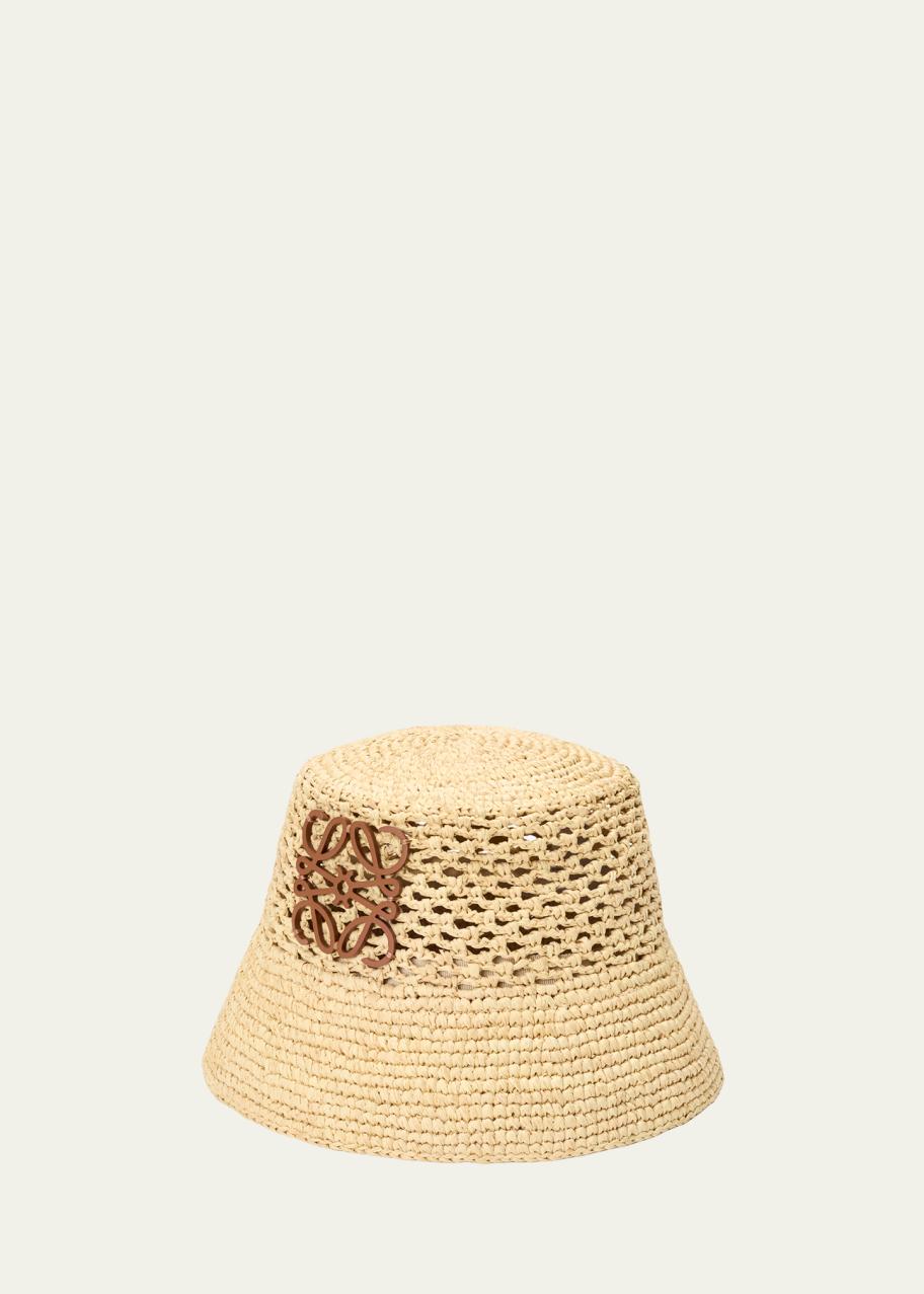 Loewe Paula's Ibiza ストローハット 59 LOEWE x Paula's Ibiza Anagram Bucket Hat - Bergdorf Goodman