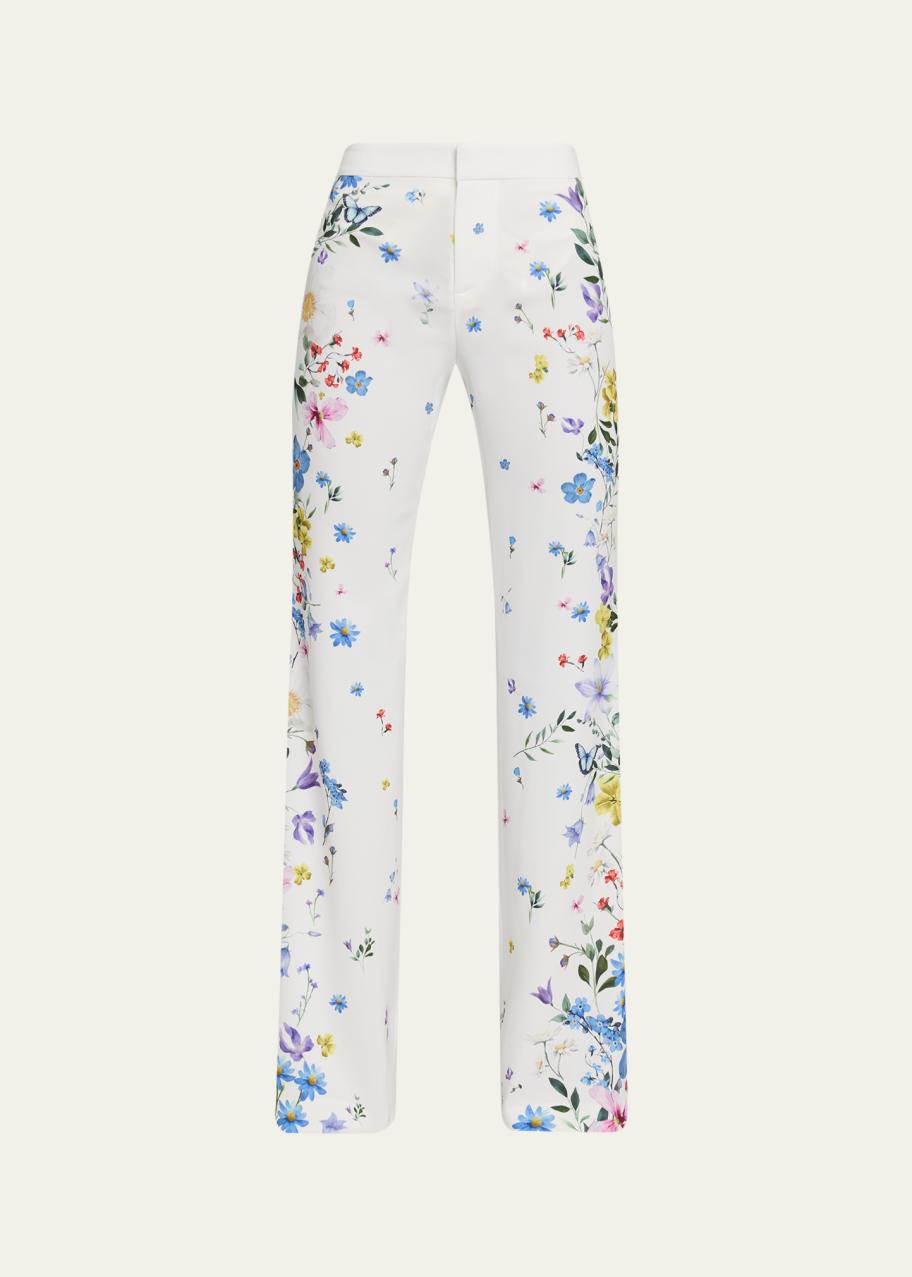 ALICE + OLIVIA Andrew Low-Rise Slim Bootcut Pants - Bergdorf Goodman