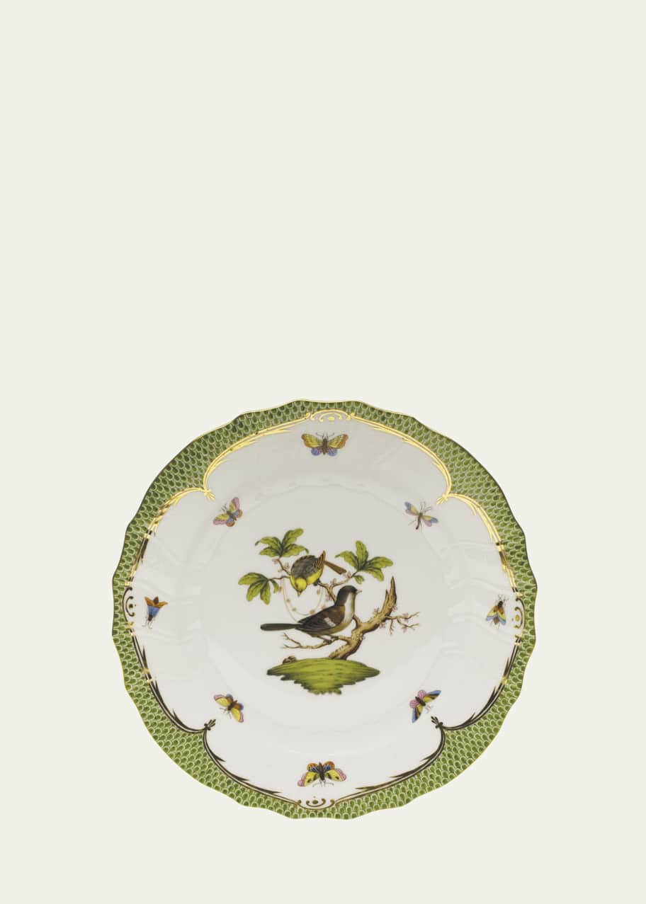 Image 1 of 1: Rothschild Bird Green Border Dinner Plate #1