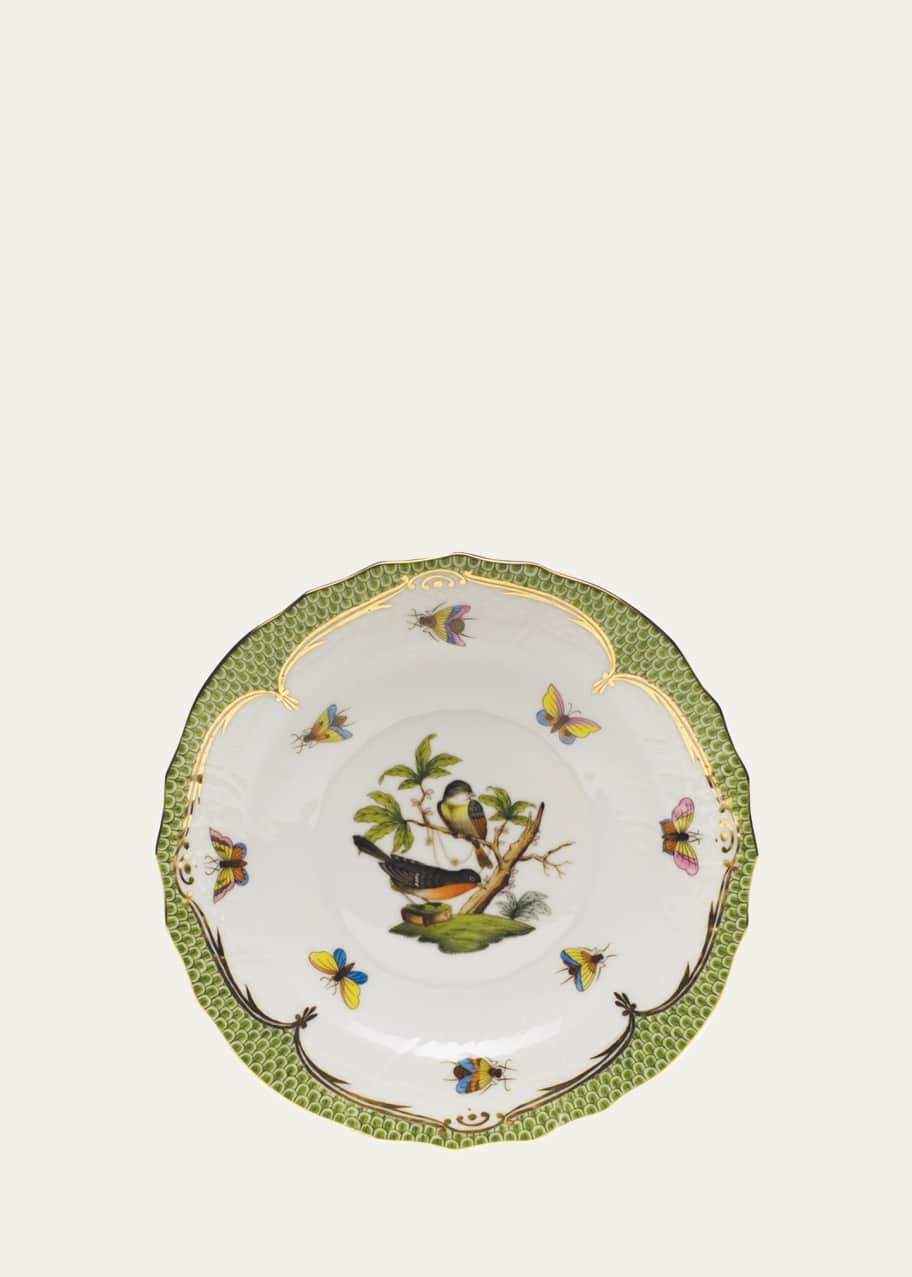 Image 1 of 1: Rothschild Bird Green Motif 02 Salad Plate