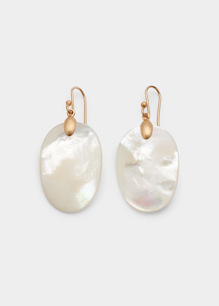 Ted Muehling Large Mother-of-Pearl Chip Earrings - Bergdorf Goodman