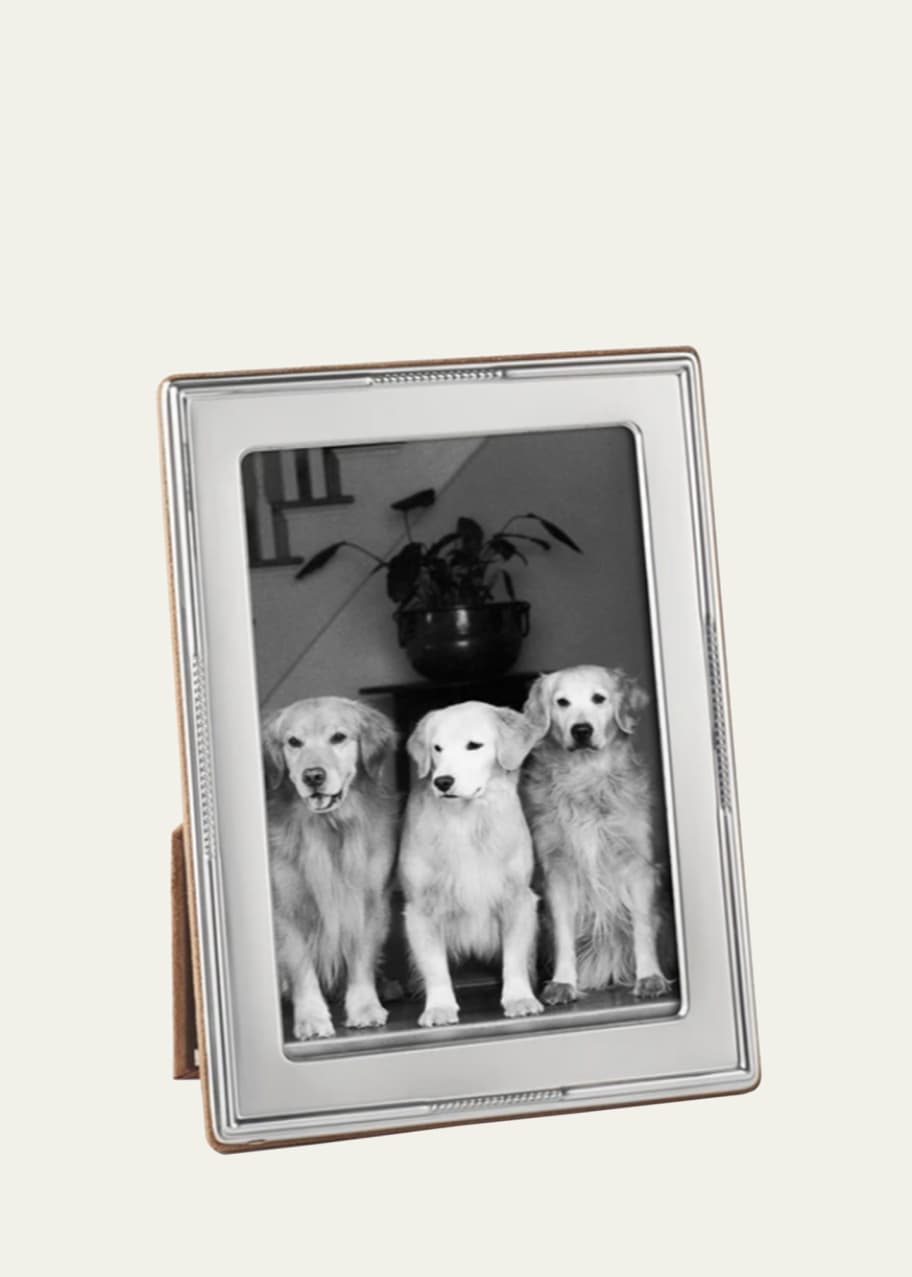 Image 1 of 1: Beaded-Edge Sterling Silver 8" x 10" Picture Frame