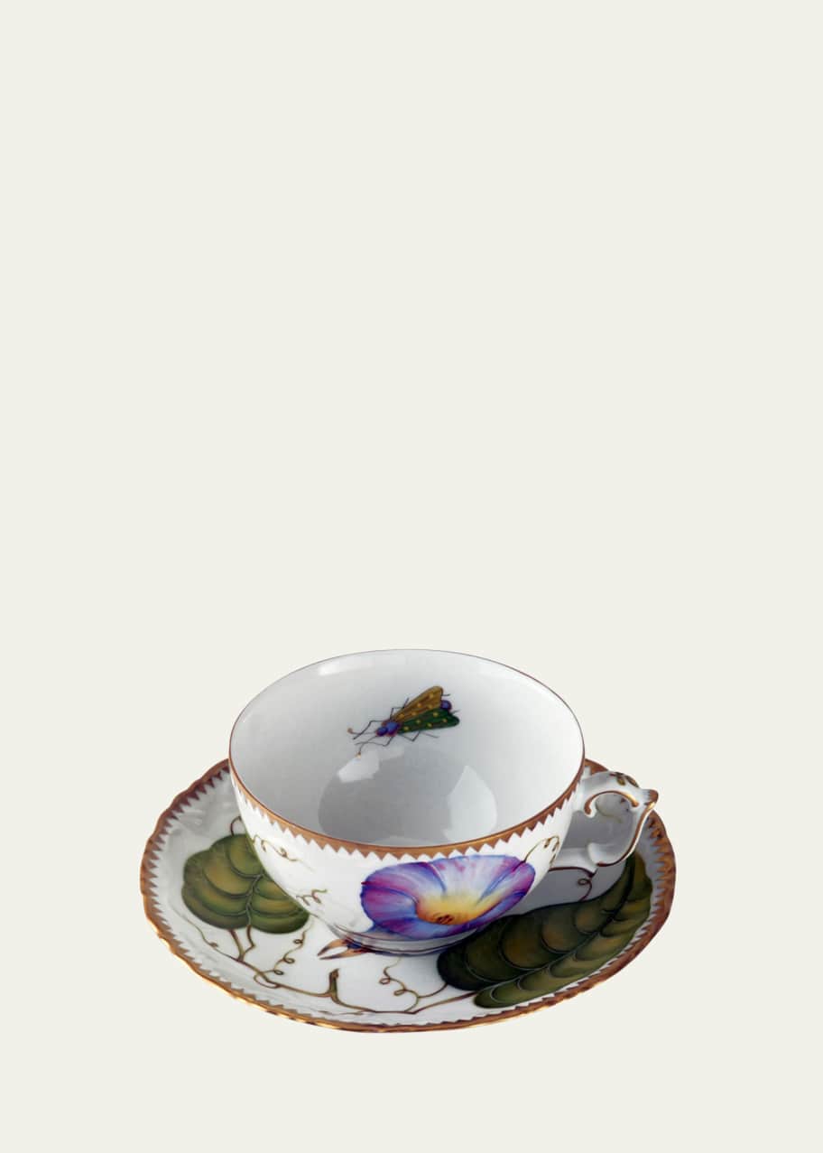 Image 1 of 1: Treasure Garden Teacup and Saucer