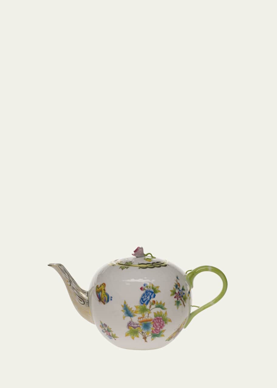 Herend Queen Victoria Teapot with Rose Finial - Bergdorf Goodman