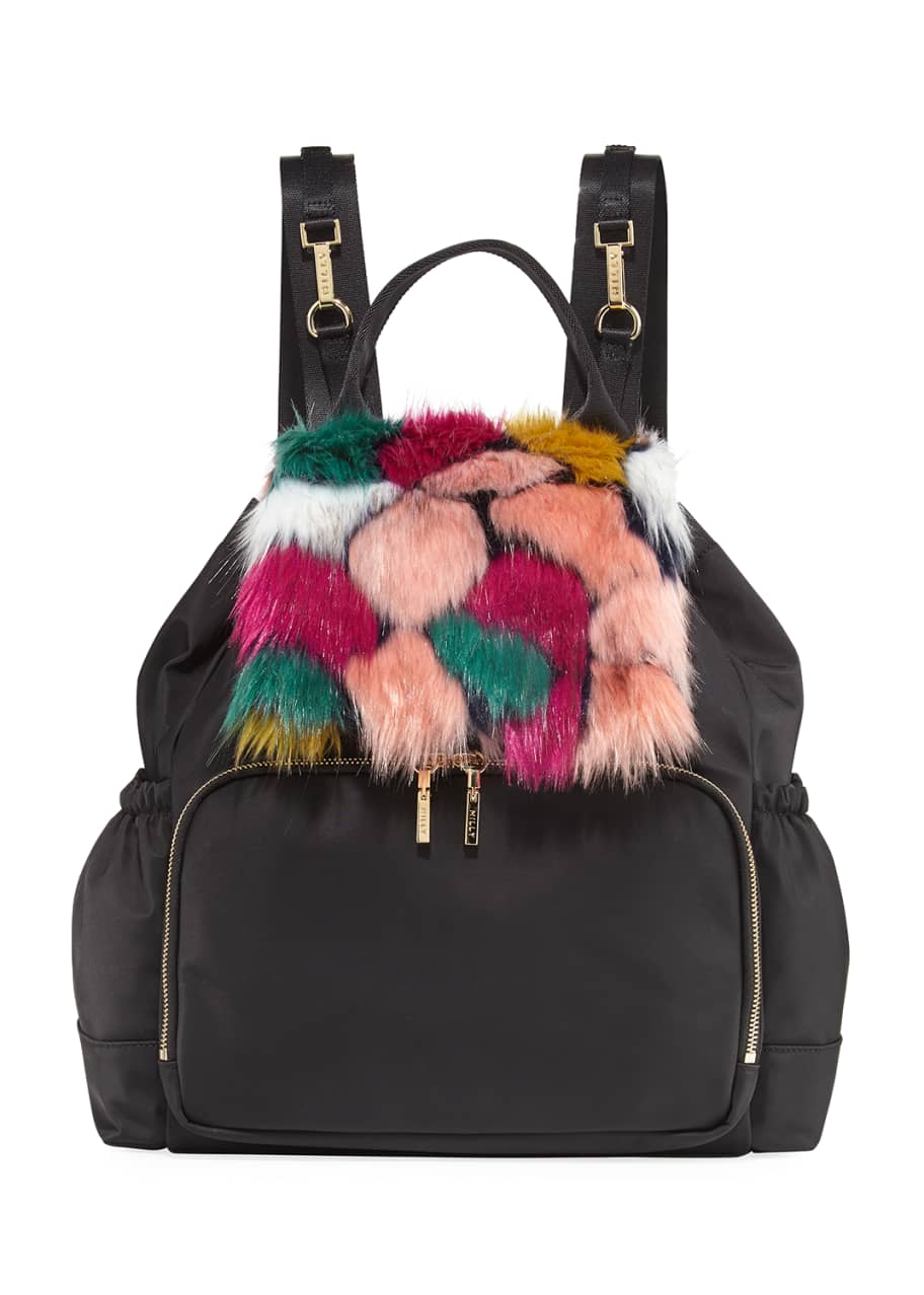 Milly Minis Faux Fur Diaper Bag Backpack Bergdorf Goodman