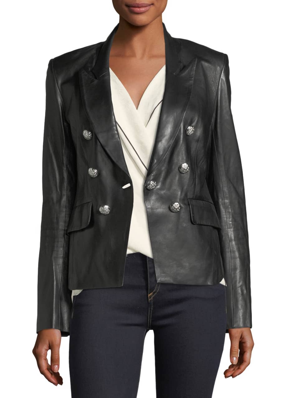 Veronica beard cooke leather jacket shop