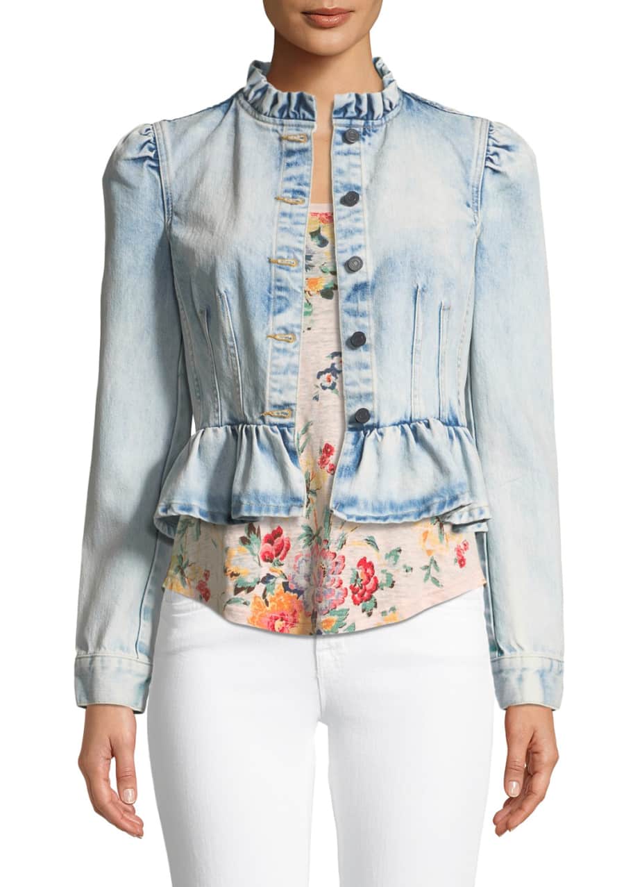 Rebecca taylor jean jacket outlet