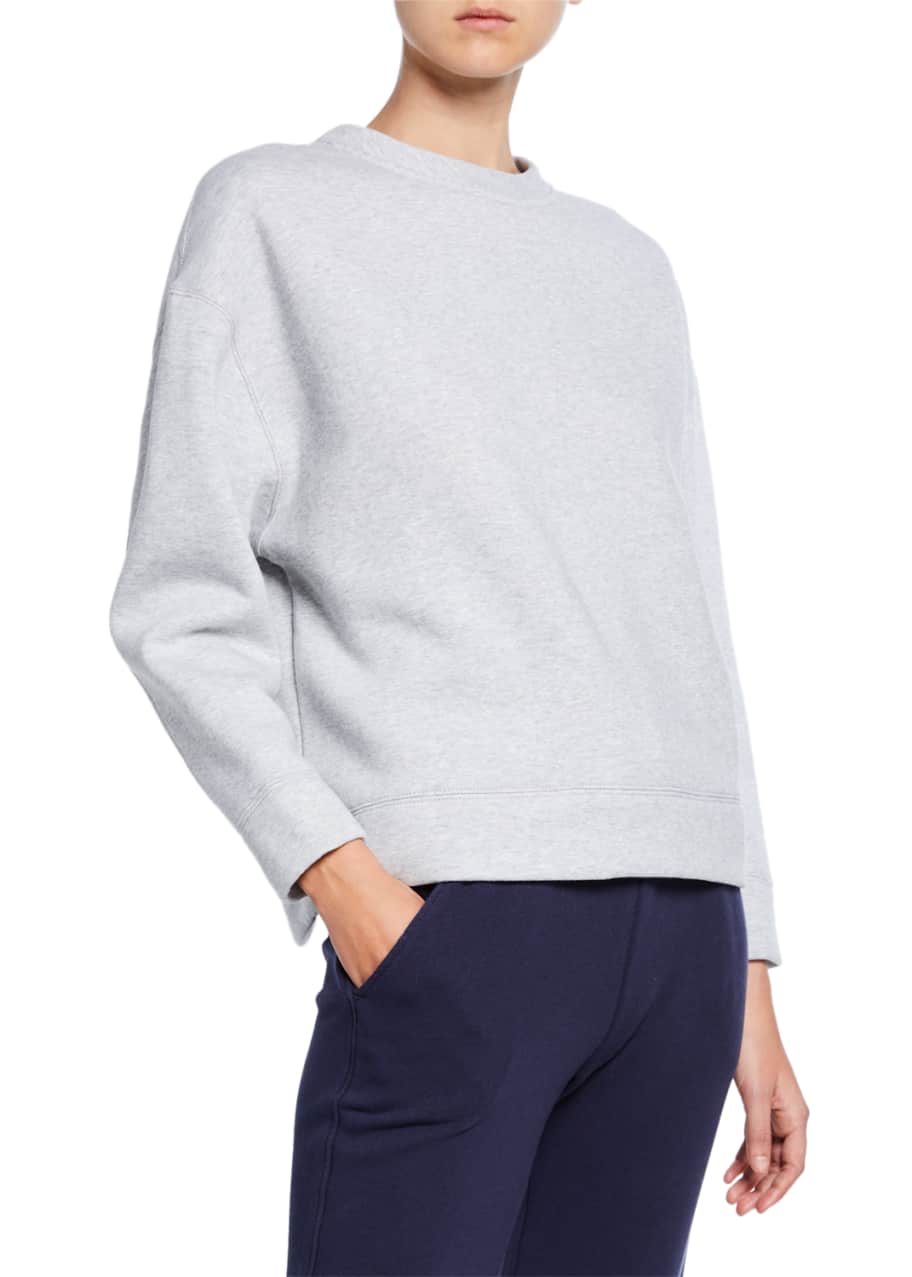 Image 1 of 1: Oversized Cotton Fleece Pullover