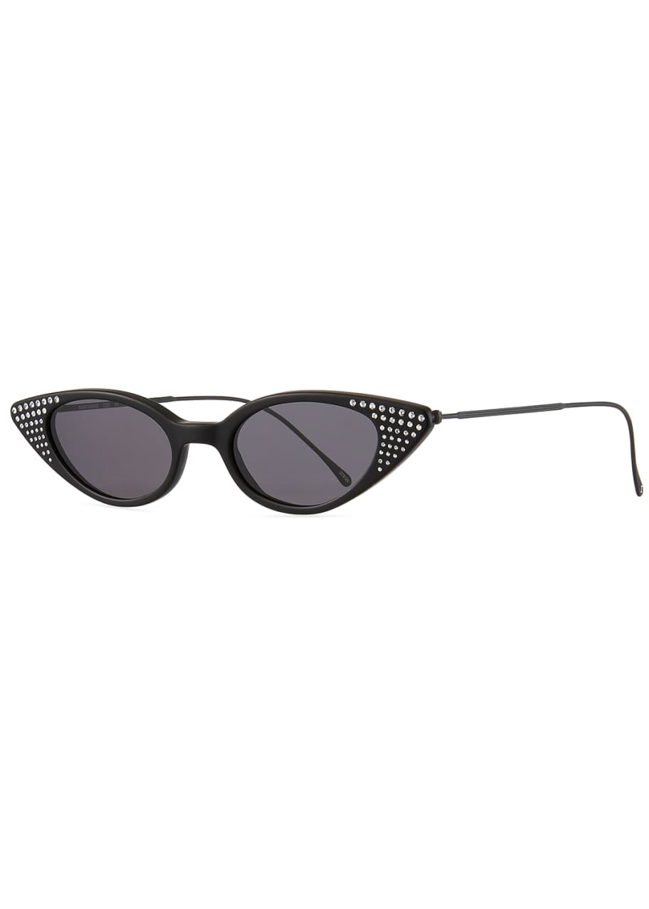 Marianne Crystal Studded Cat Eye Sunglasses
