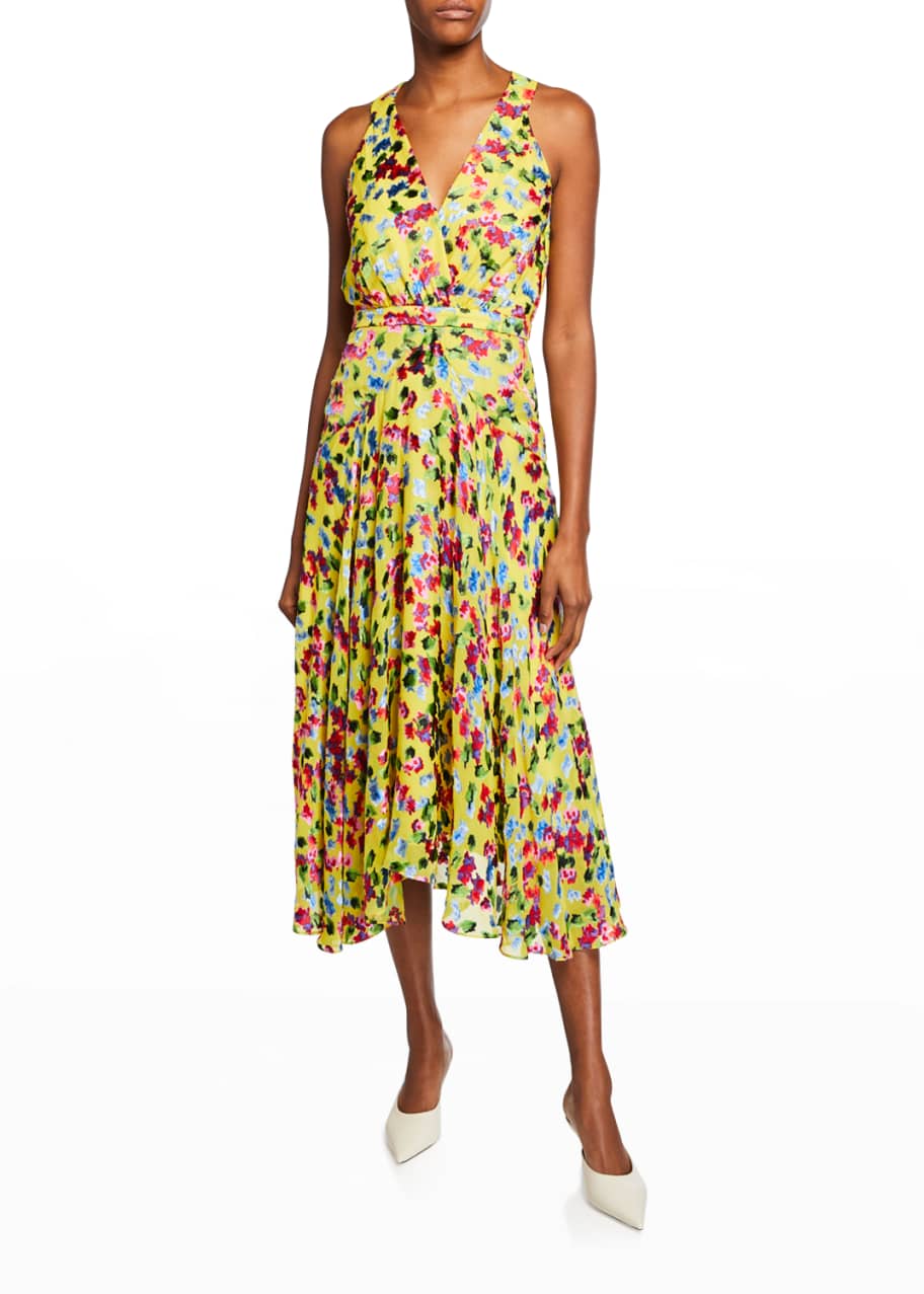 Saloni rita sales floral dress