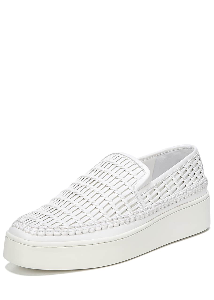 Vince stafford woven leather sneakers store