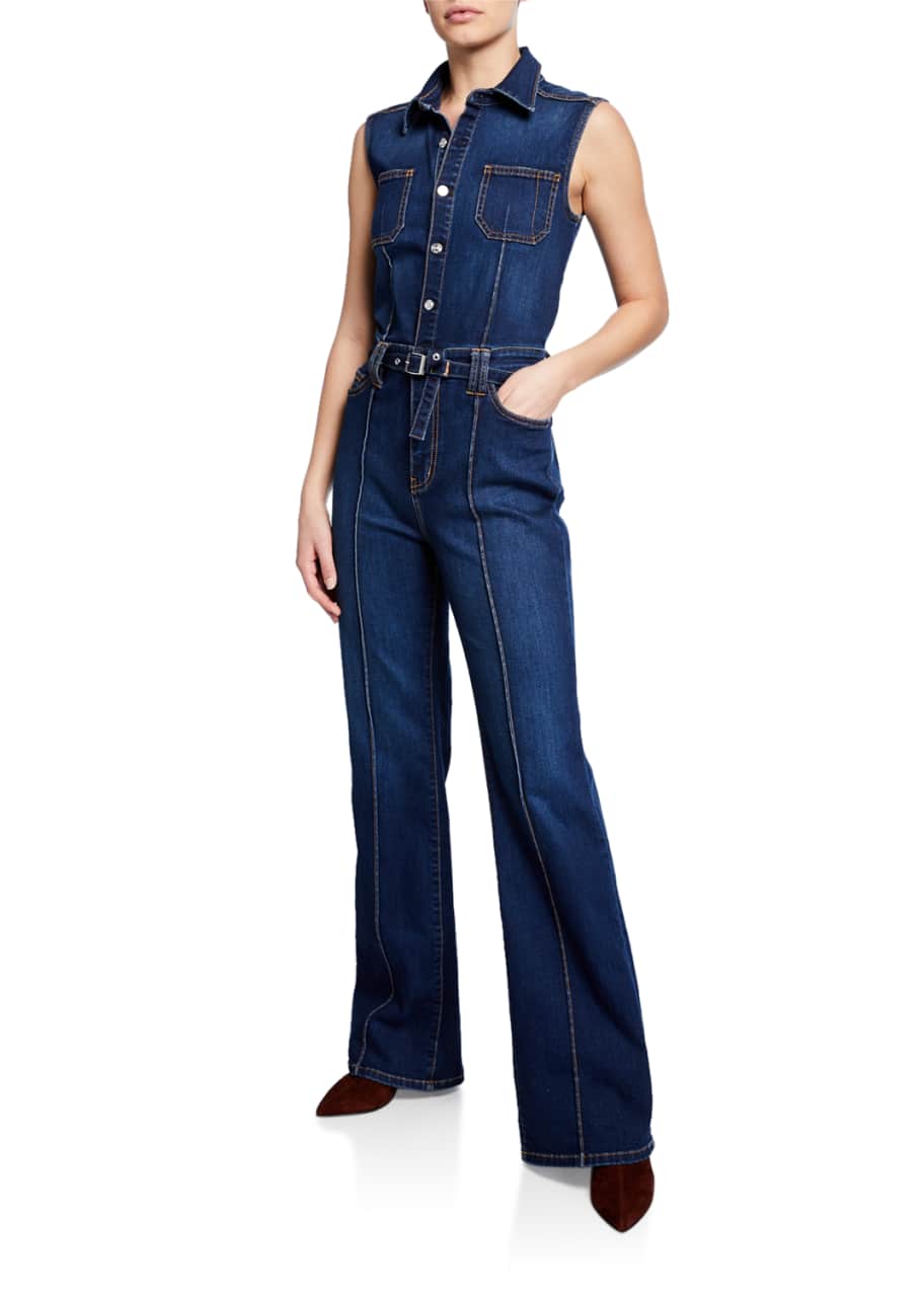 Current/Elliott Zenith Denim Jumpsuit Bergdorf Goodman