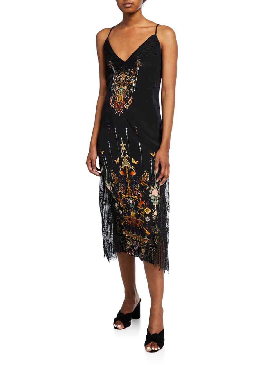 lace dress girls Scallop Hem Floral Crochet Eyelet Dress main image 0