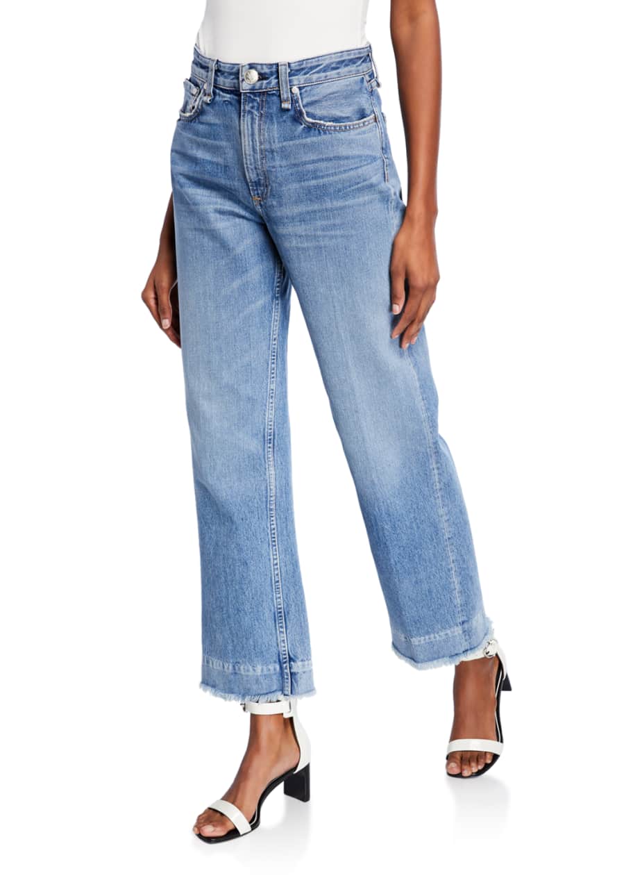 Rag Bone Ruth Super High Rise Straight Cropped Jeans Bergdorf Goodman