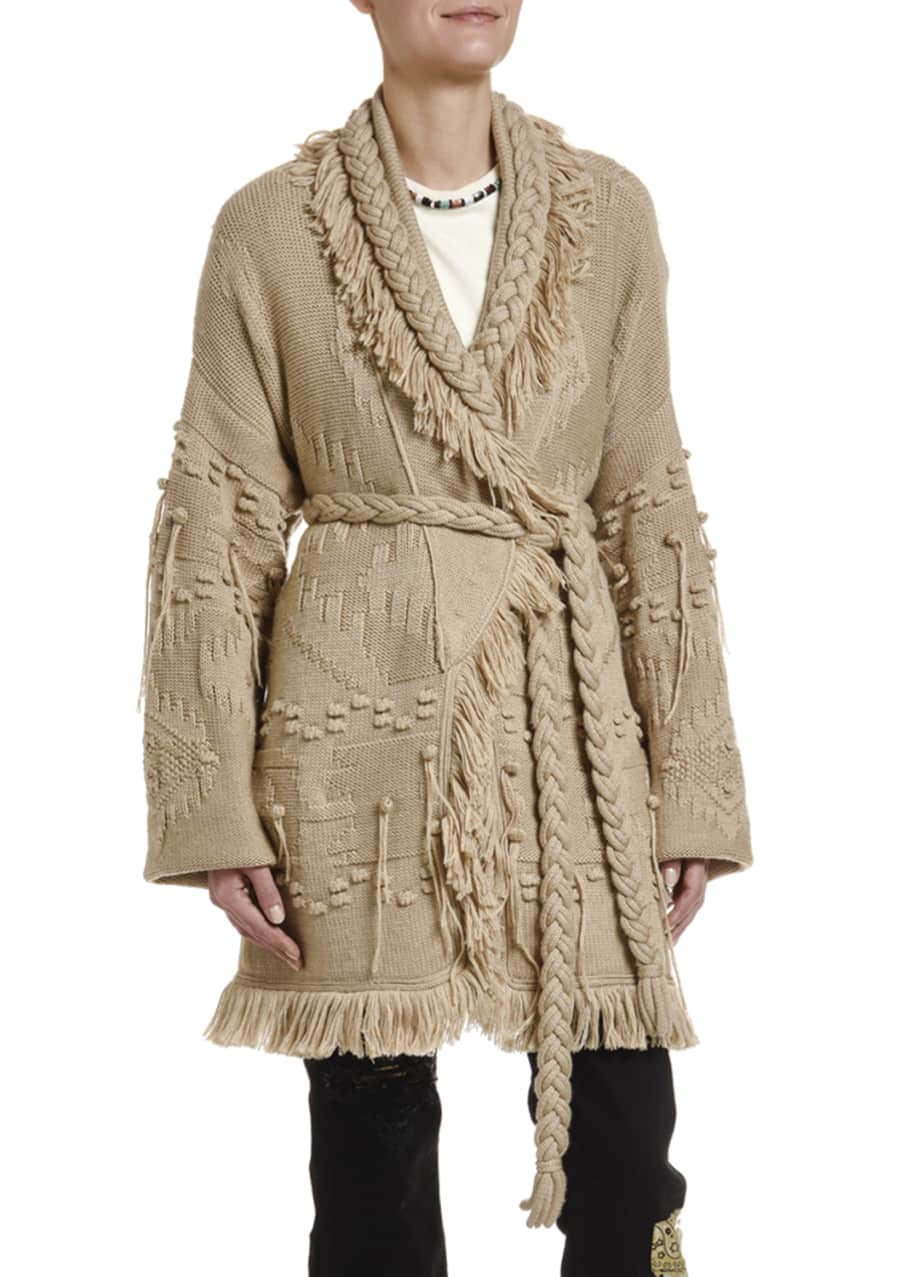 Image 1 of 1: Icon Oversize Fisherman Cardigan