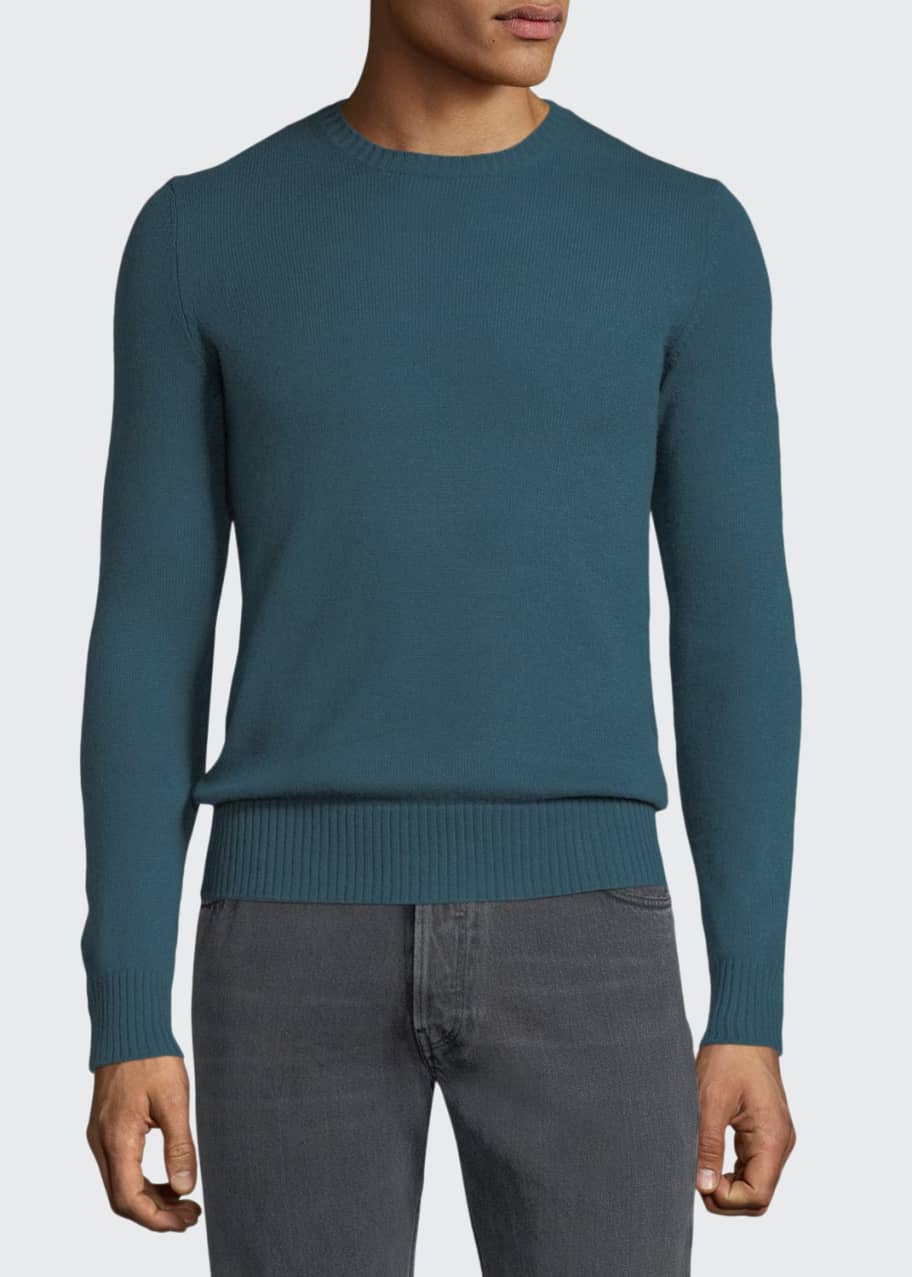 Image 1 of 1: Men's 12GG Cashmere Crewneck Sweater