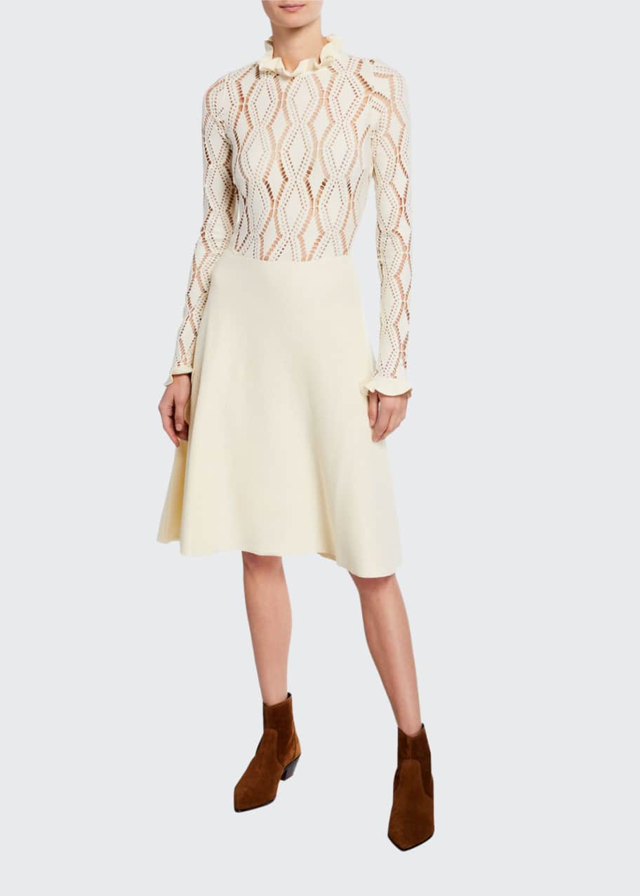 see by chloe jersey dress See by Chlo Jersey dress - off-white - (Pre-owned)