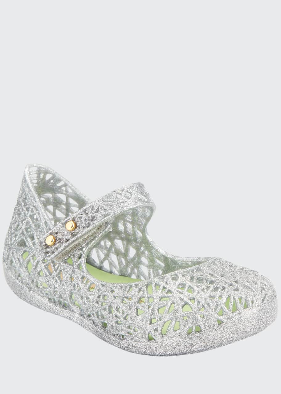 Mini Melissa Mini Campana Zigzag VI Mary Jane Flat, Toddler Sizes