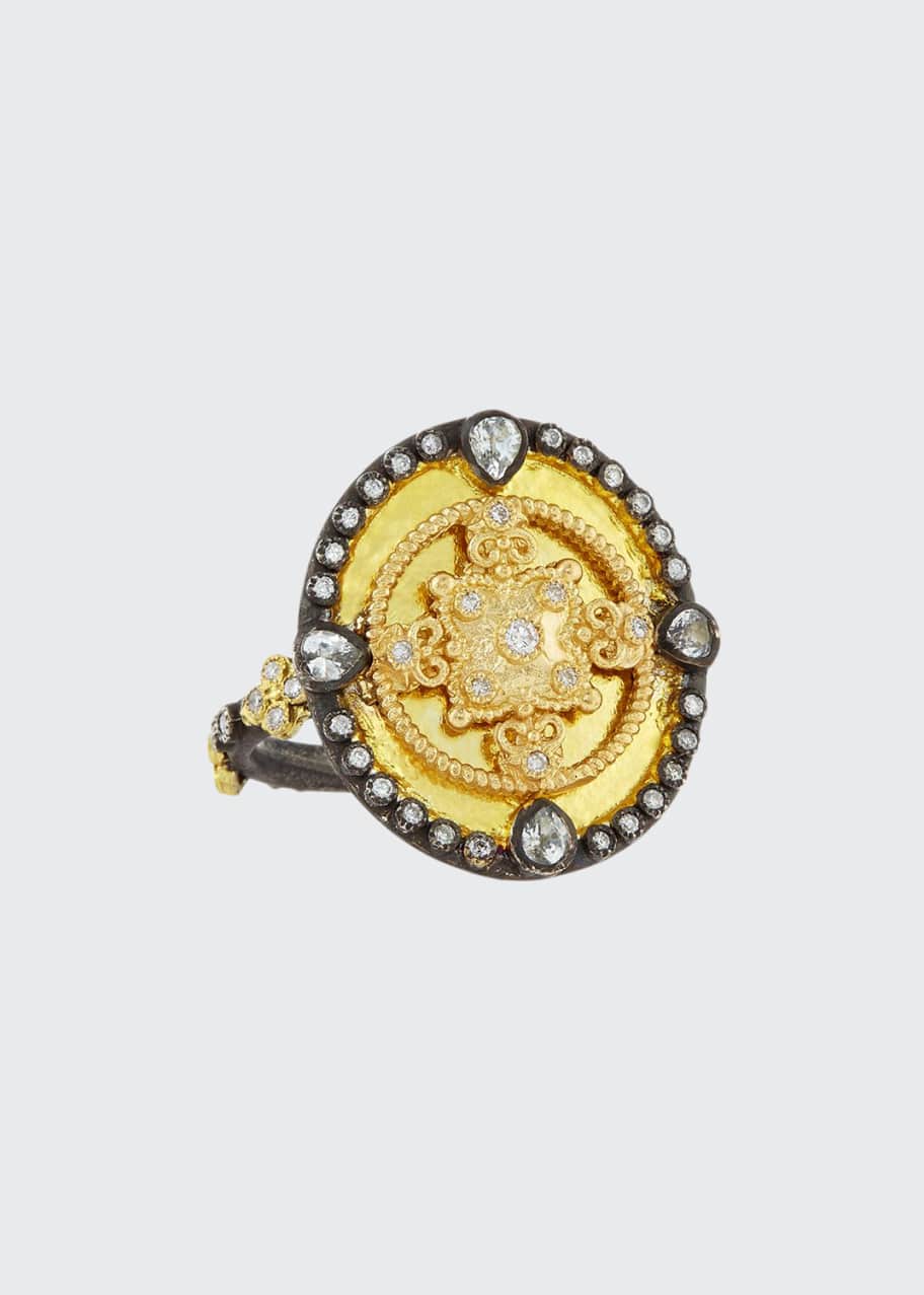 Armenta OId World Heraldry Oval Shield Ring, Size 5-8 - Bergdorf Goodman