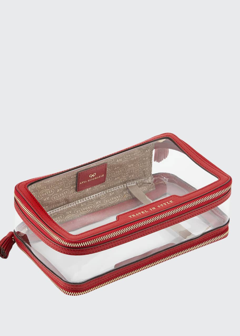Anya Hindmarch Inflight SeeThrough Cosmetics Bag Bergdorf Goodman