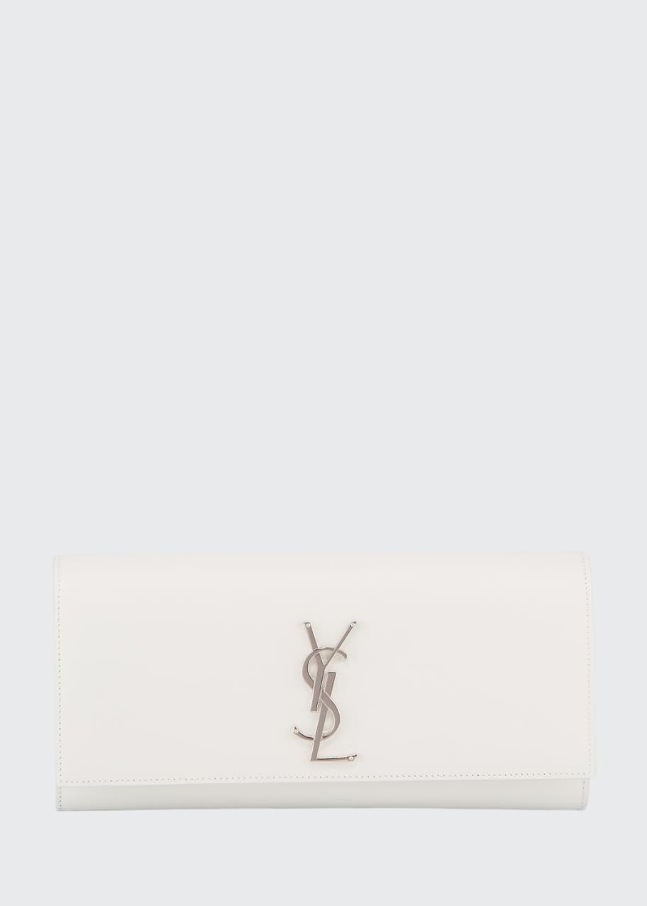 Image 1 of 1: Kate Monogram YSL Grain de Poudre Clutch Bag