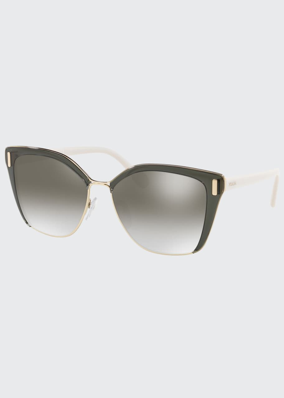 Prada Square Mirrored Acetate Sunglasses Bergdorf Goodman 