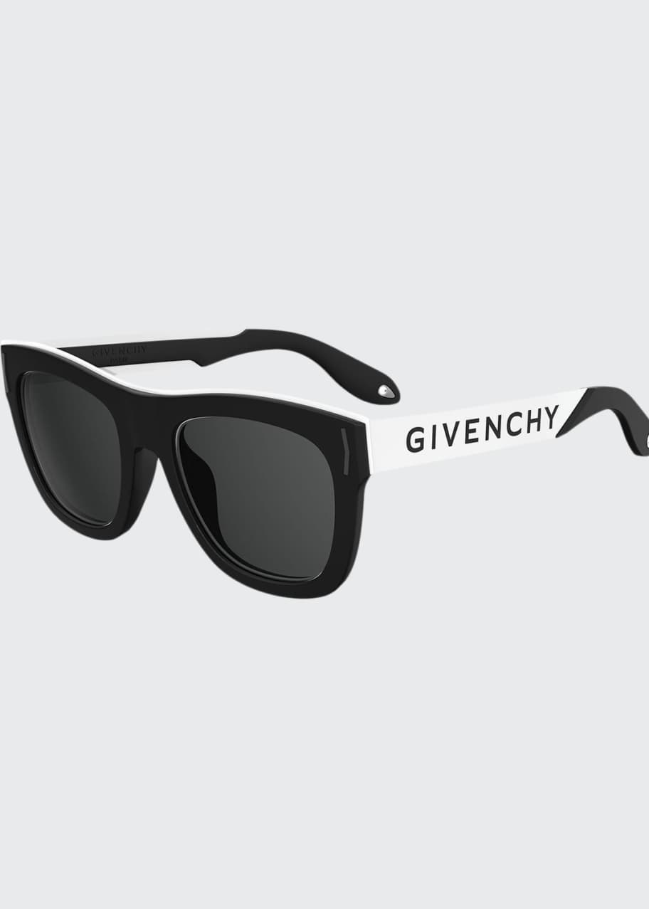 Givenchy square rubber logo sunglasses discount