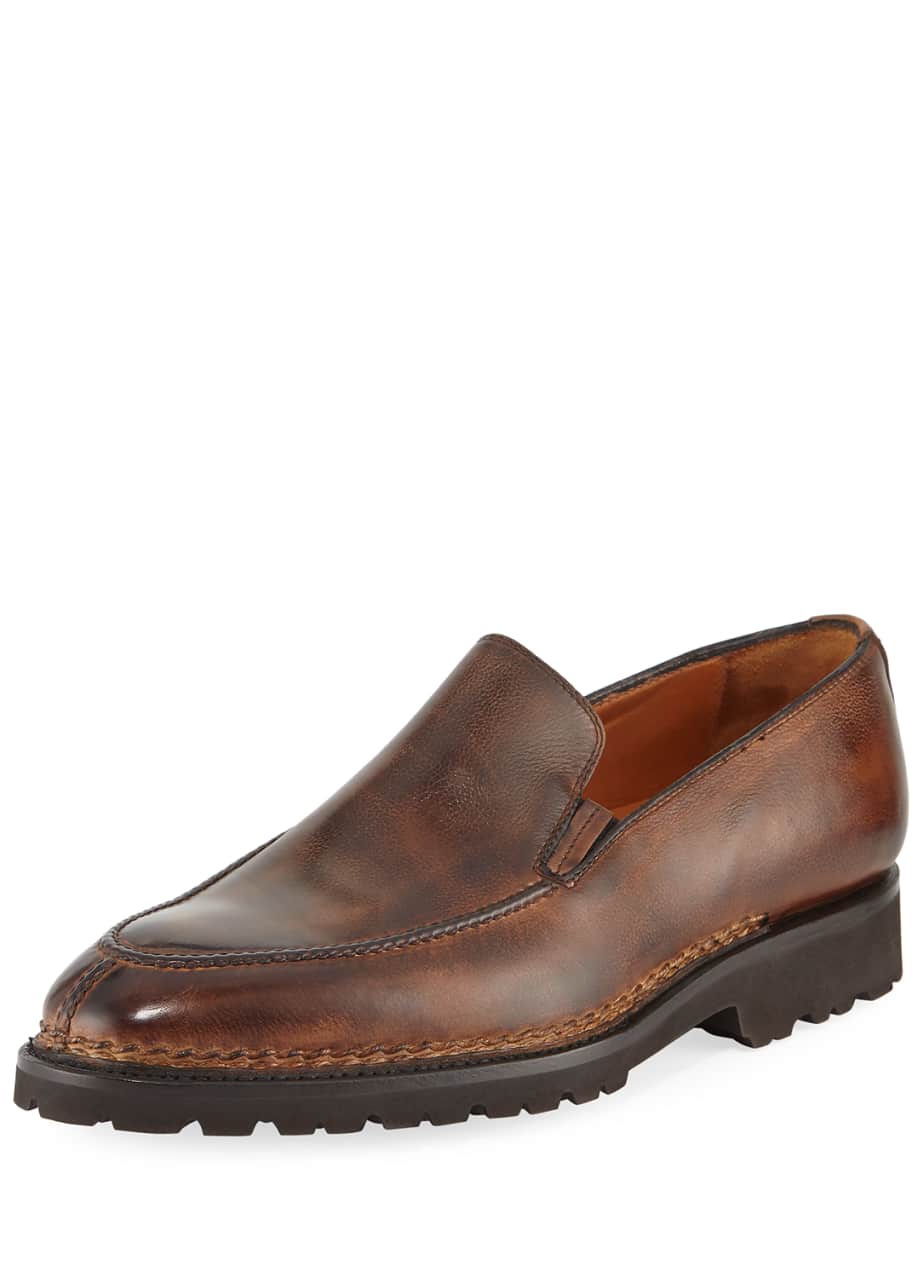 Bontoni Men's Suede SlipOn Loafer Bergdorf Goodman