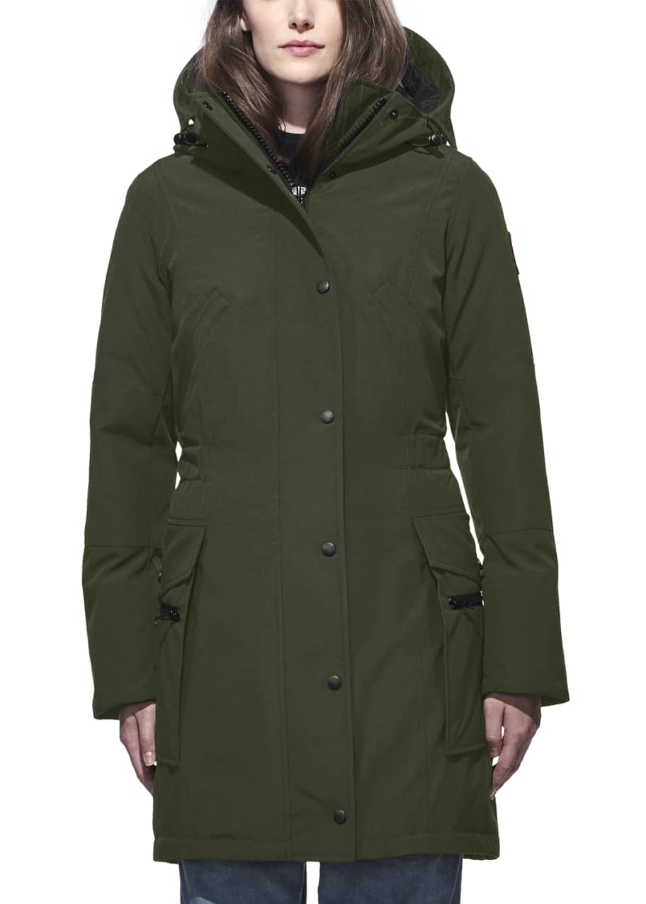 Canada goose kinley on sale hooded cinched-waist parka coat