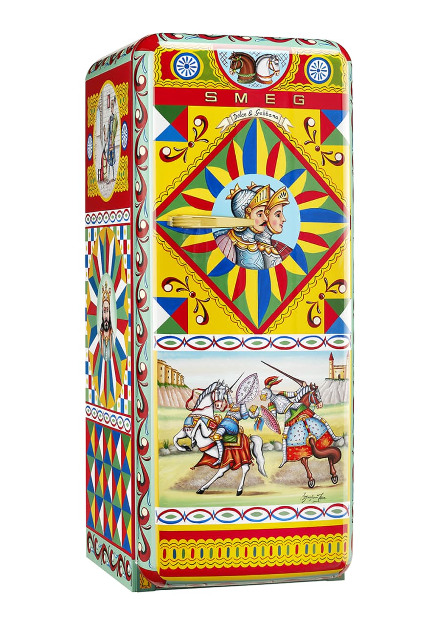 Smeg Dolce Gabbana x SMEG Jousting Paladins Refrigerator
