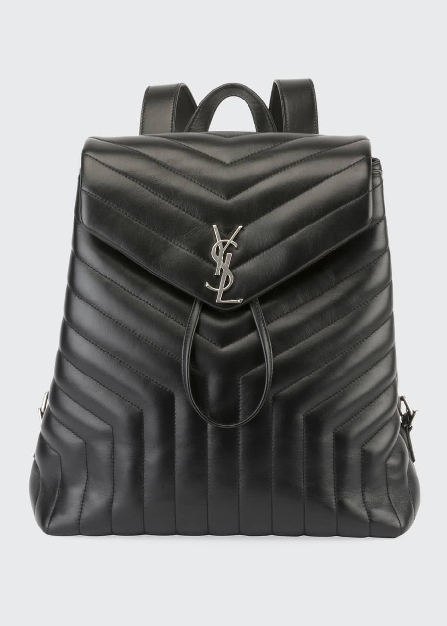 Saint Laurent Loulou Monogram YSL Medium Quilted Leather Backpack Bergdorf Goodman