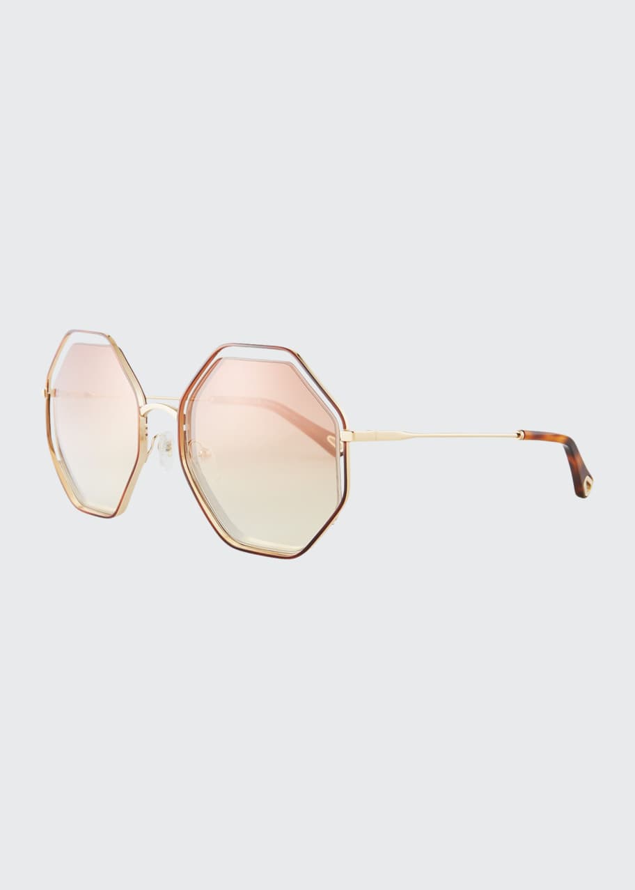 Image 1 of 1: Poppy Geometric Sunglasses