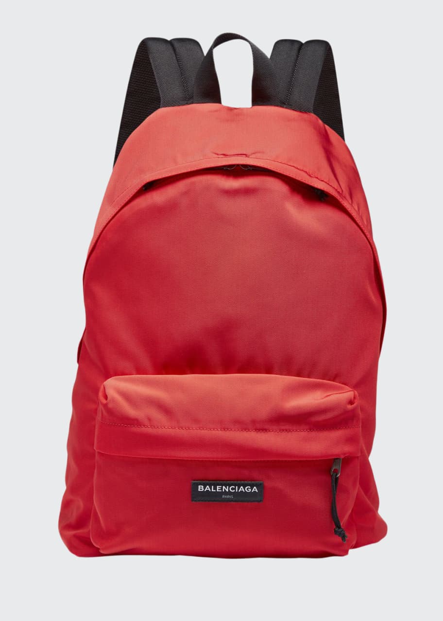 Balenciaga Men's Solid Canvas Backpack Bergdorf Goodman