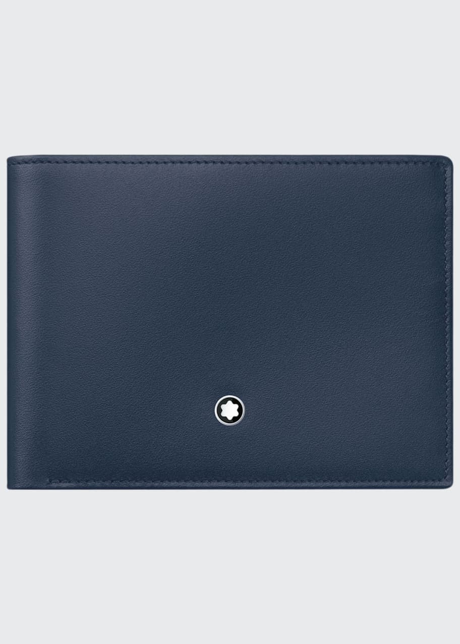 Image 1 of 1: Meisterstuck Leather Bifold Wallet, Navy