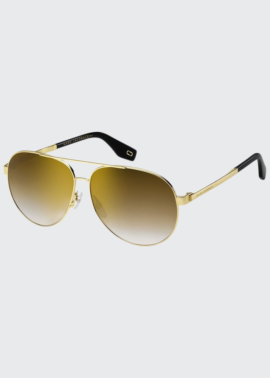 Marc jacobs mirrored aviator sunglasses discount