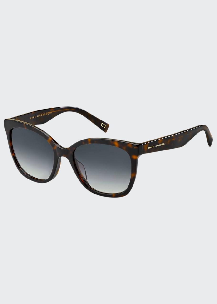 Marc Jacobs Round Mirrored Acetate Sunglasses - Bergdorf Goodman display picture 1