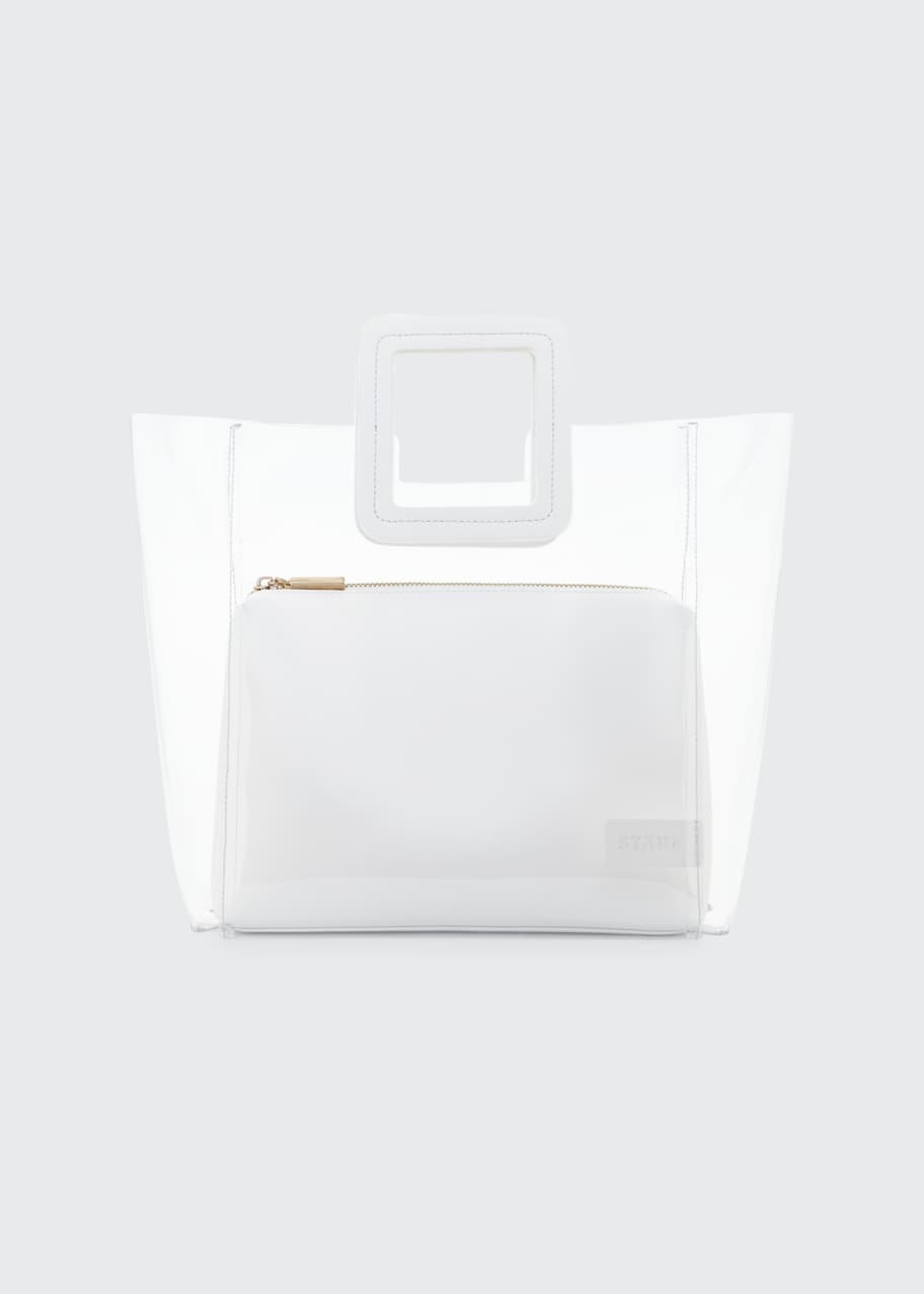 Image 1 of 1: Shirley PVC and Leather Tote Bag