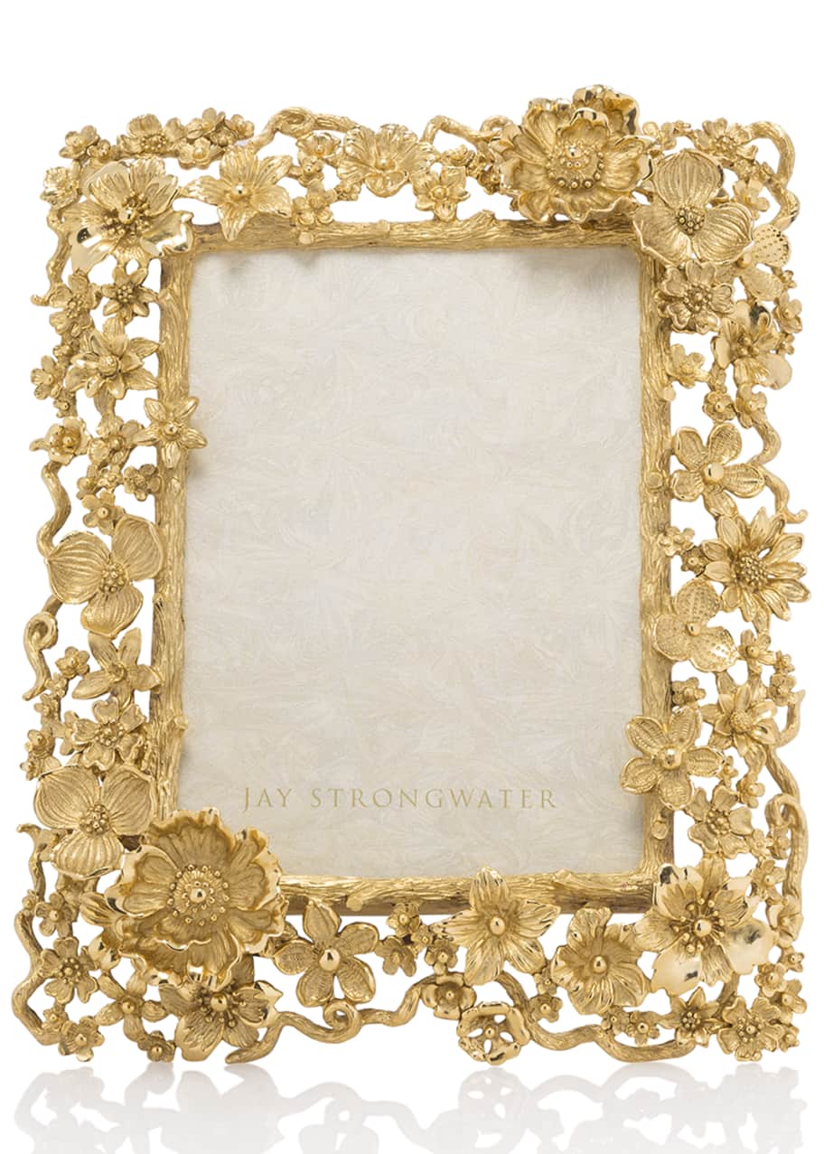 Jay Strongwater Floral Cluster Picture Frame, 5" x 7" Bergdorf Goodman