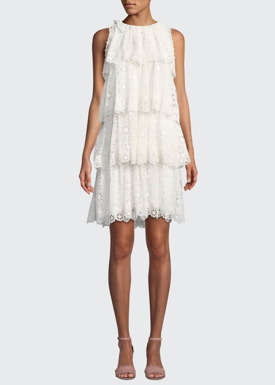 rebecca taylor white eyelet dress