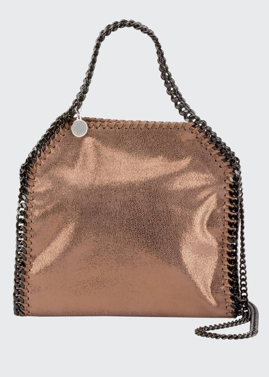 Stella McCartney FALABELLA TINY BAG ECO SHINY DOTTED CHAM